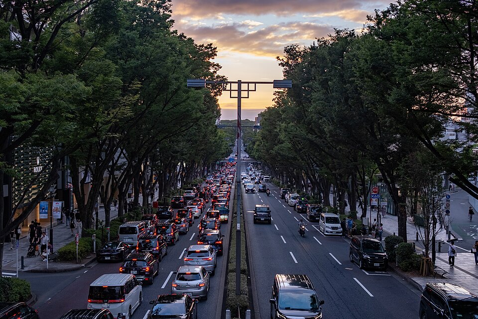 夕暮れの表参道